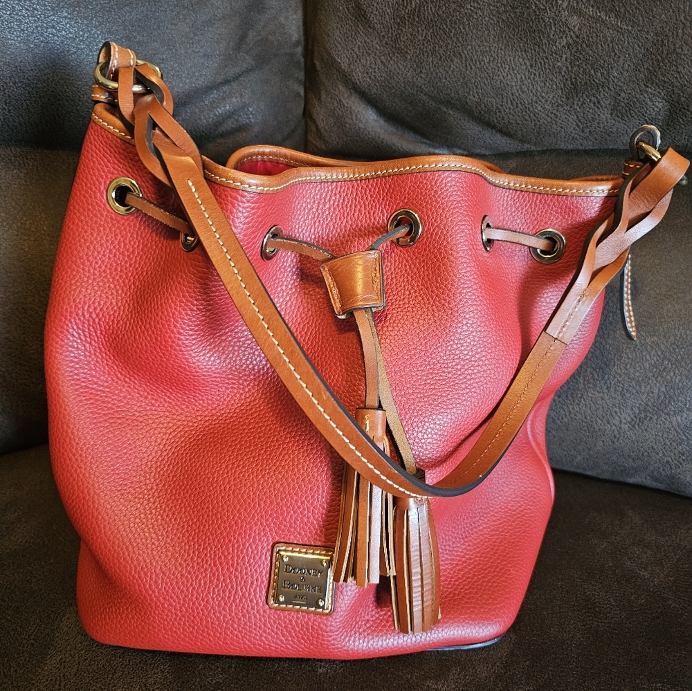 Red Dooney Bucket Bag